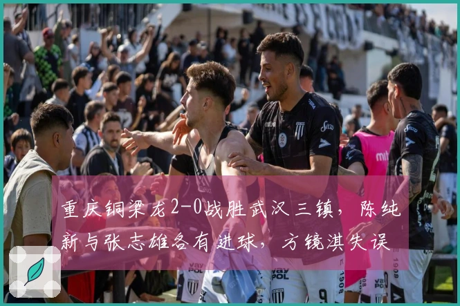 重庆铜梁龙2-0战胜武汉三镇，陈纯新与张志雄各有进球，方镜淇失误。